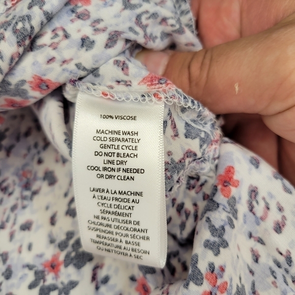 beachlunchlounge A-Line Red, White & Blue Floral Skirt Sz XL - Picture 3 of 4